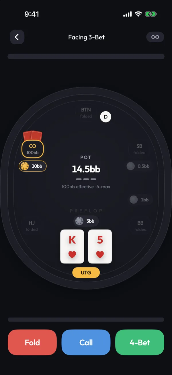 A dealt spot